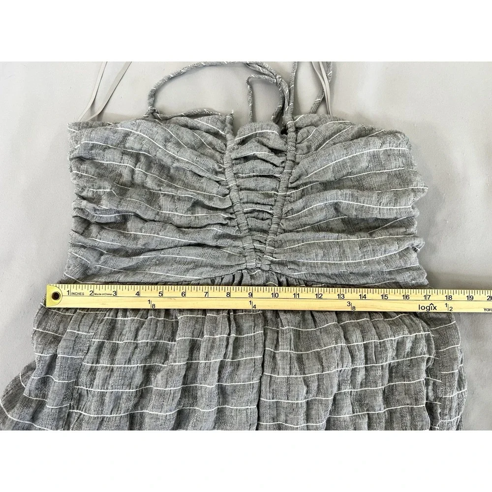 White Birch Sleeveless Halter Tie Back Woven‎ Jumpsuit Sz XL Women's